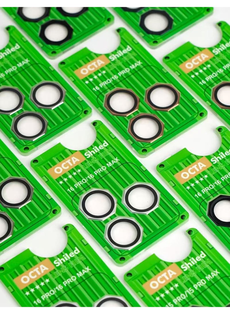 general OCTA Shield Lens Protector for iPhone 17 Pro / Pro Max – Camera Lens Film Cover – Anti-Scratch, HD Clear, Easy Install (Orange) - Image 3