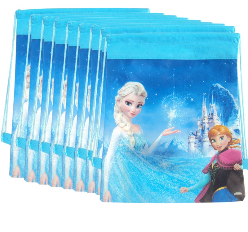 Asera 12 Pcs Cartoon Girls Print Bag Dori Bag Haversack Bags Birthday Return gift Bags - Image 1