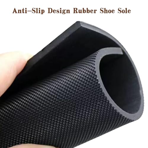 EACOZY Shoe Sole Repair Rubber Soling Sheet, 3/16 Inch Thick, Replacement Soles for Boots, Shoe Making, 15 x 11” - Image 2