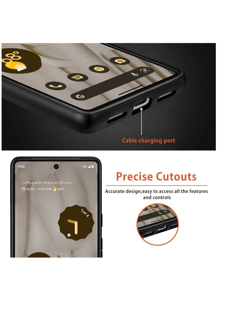 SOLARAE Compatible Google Pixel 7A Magnetic Case,Slim Shockproof Soft PU Leather & Hard PC Full Protective Cover Google 7A 6.1”,Compatible with MagSafe Charging & Accessories,Pixel 7A Cases 2023 Black - Image 5