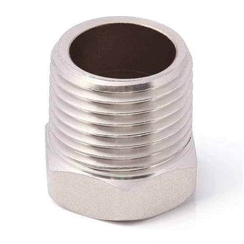 Metaland Stainless Reducer Bushing NPT 1" Male to 1/4" Female Reducing Hex Pipe Fitting - Image 2
