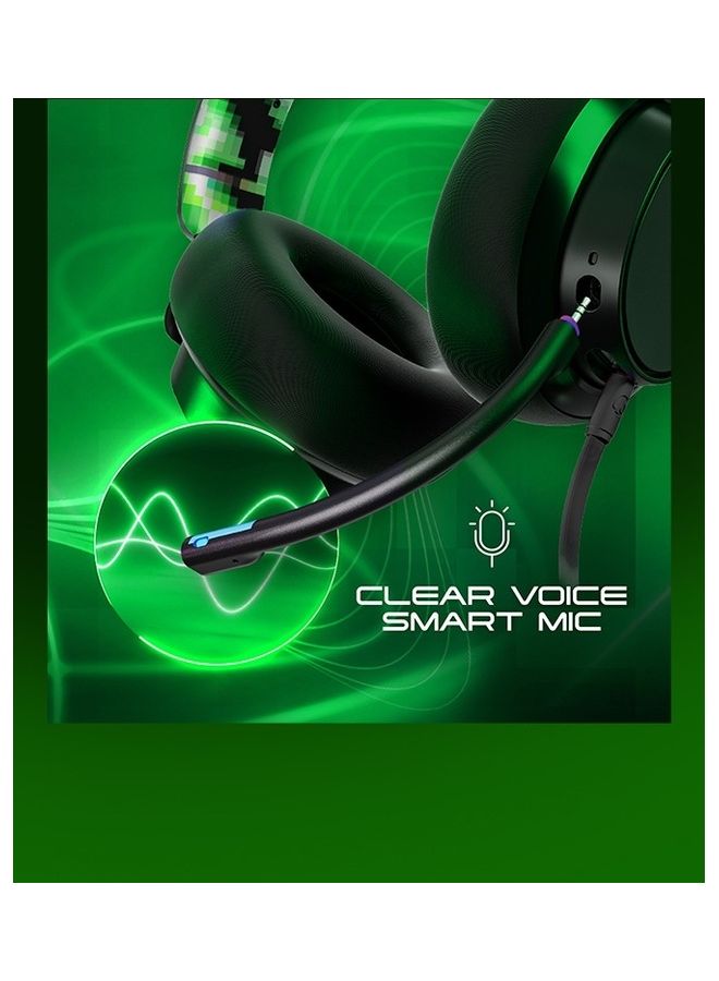 Skullcandy SLYR Pro Wired Over-Ear Gaming Headset for PC, PlayStation, PS4, PS5, Xbox - Black/Green Digi-Hype - Image 3