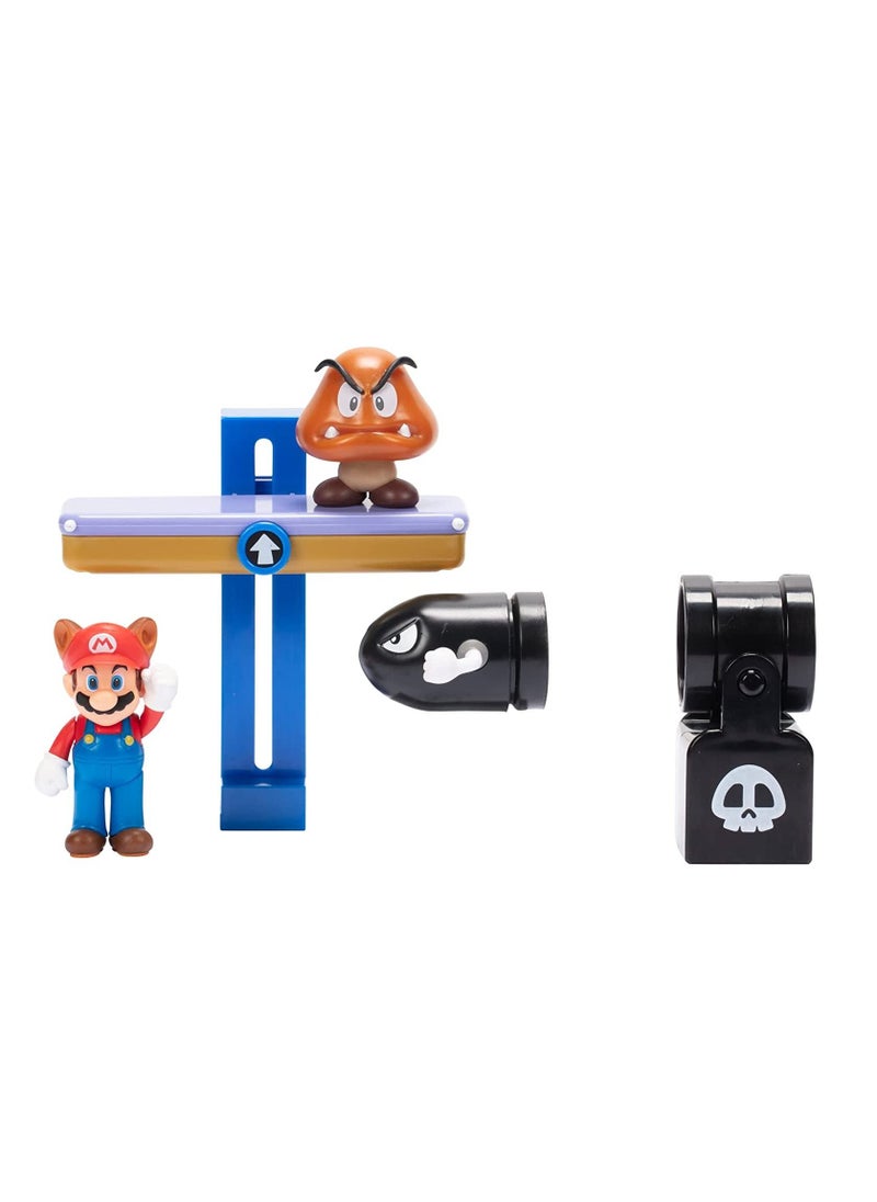 Jakks Nintendo Super Mario Switchback Hill Diorama Set 2.5 Inches  - Image 2