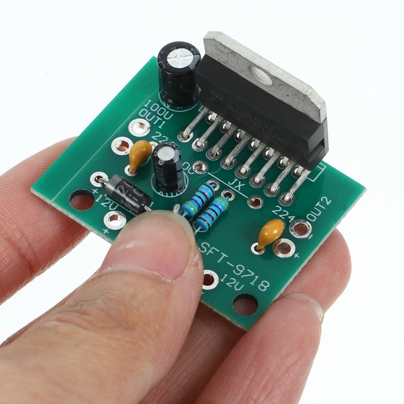 لوحة مكبر صوت ستيريو TDA7297 للتركيب الذاتي 15W 15W 12V DC مجموعة مكبر طاقة صوتي لمكبرات صوت المنزل - Image 5