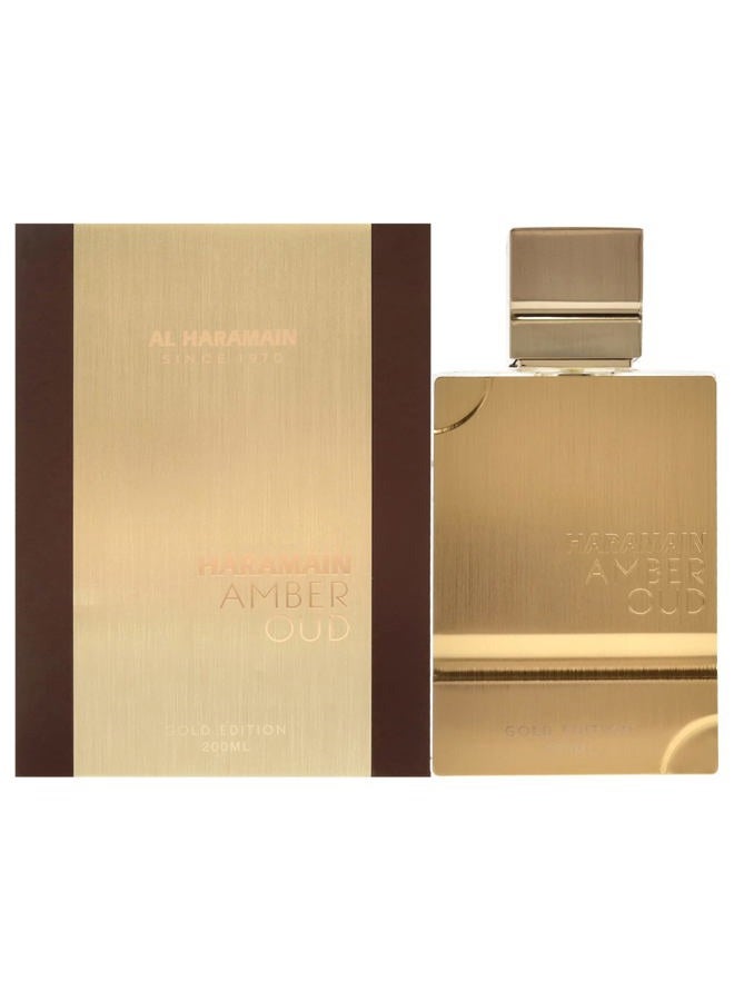 Al Haramain Amber Oud Gold Edition - Arabian Perfume for Women and Men - Eau de Parfum Spray with Notes of Bergamot, Melon, Pineapple, Amber, Woody Accord, and Musk - 6.7 oz - Image 1