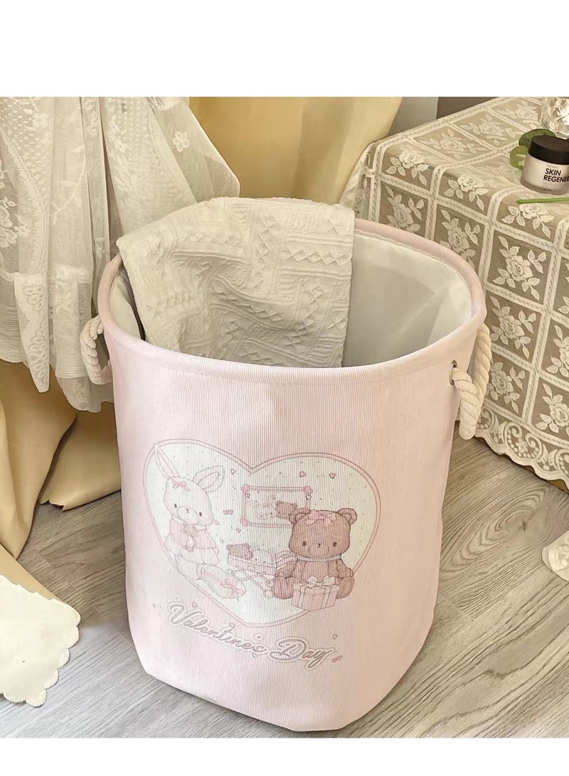 RONGXTAPE Portable Laundry Baskets For Dirty Clothes, Large Storage Baskets, Laundry Baskets, Miscellaneous Storage Baskets, Toy Storage Boxes, Storage Boxes For Organizing Clothes, Bathrooms And Bedrooms - Image 1