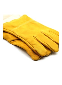 NIBEMINENT Anti-Smash Beekeeping Gloves Beige/Yellow L  - Image 5