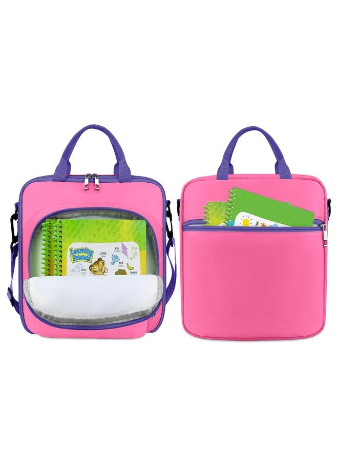 Annmore Carrying Case compatible wiht LeapFrog LeapStart 3D Learning System, with Multiple Compartments to Hold up to 9 Books (Pink/Purple) - Image 5