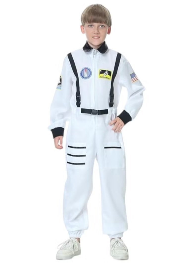 NASA Astronaut Suit Costume White For Kids Large Size 7-9 Years Old - Image 1