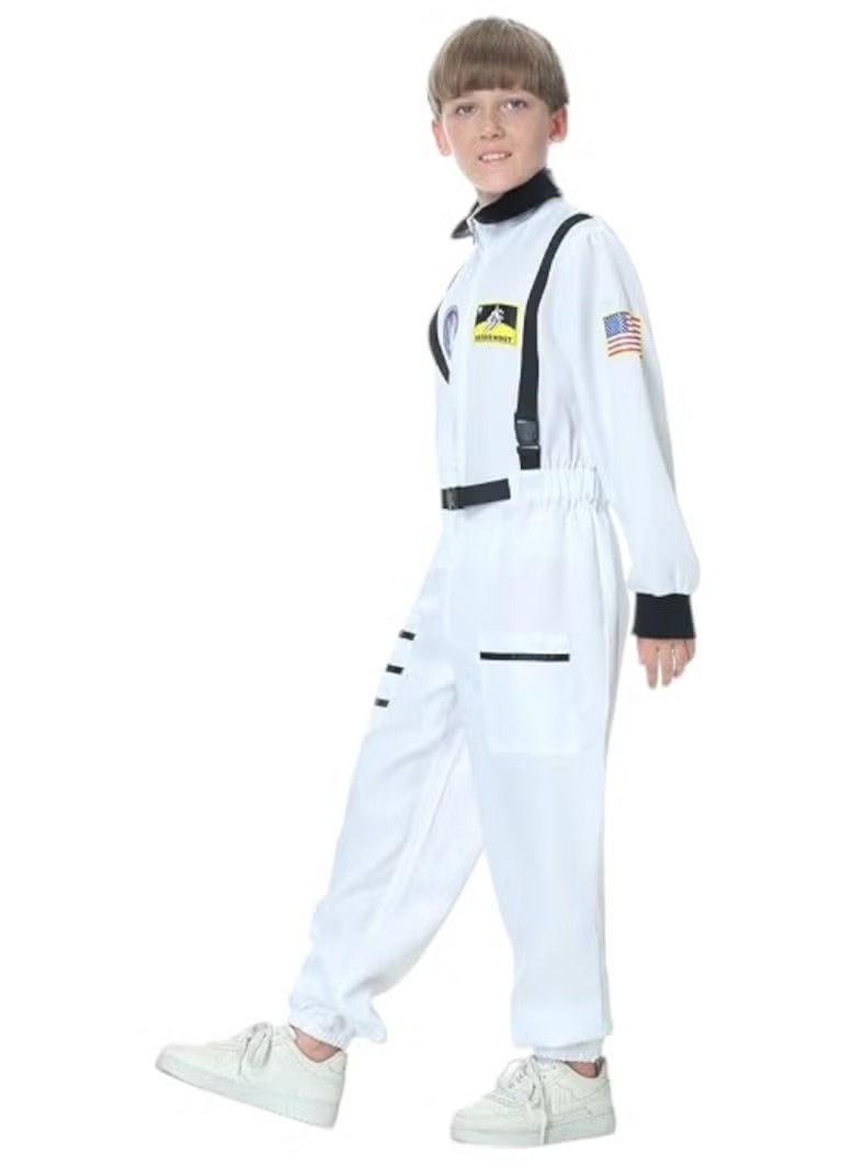 NASA Astronaut Suit Costume White For Kids Large Size 7-9 Years Old - Image 2