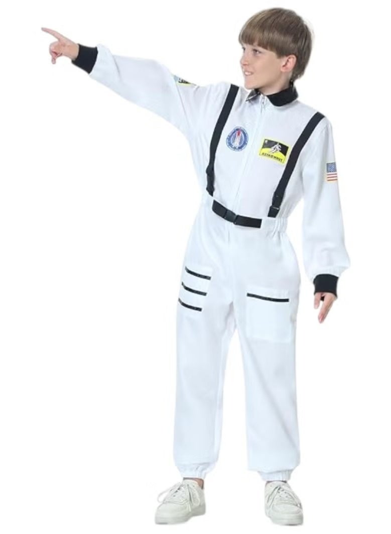 NASA Astronaut Suit Costume White For Kids Large Size 7-9 Years Old - Image 3