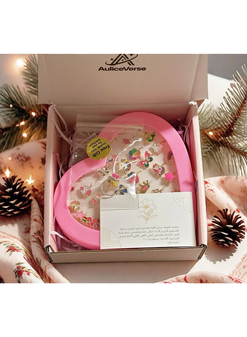 AuliceVerse Kids Rings for Girls 36 Pcs Adjustable Toy Jewelry Dress Up Pretend Play Party Favors Birthday Gifts Ages 3 4 5 6 7 8 9 10 - Image 4