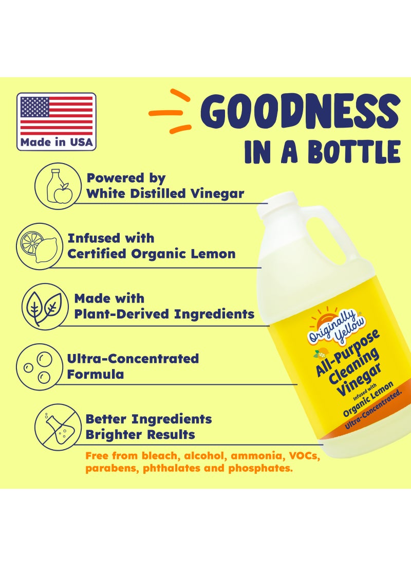 Originally Yellow All Purpose Vinegar Floor Cleaner Lemon - Image 2