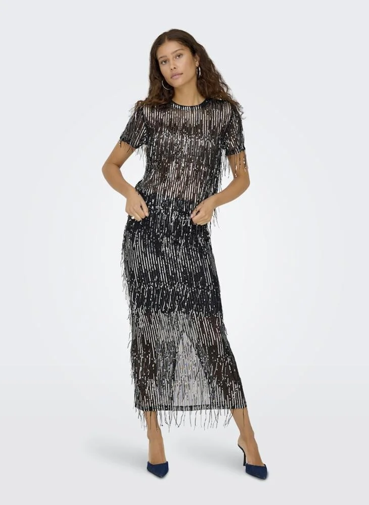 ONLY Sequin Detail Maxi Skirt