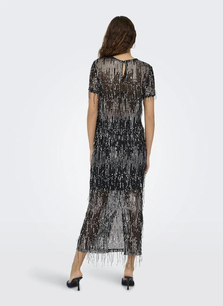 ONLY Sequin Detail Maxi Skirt