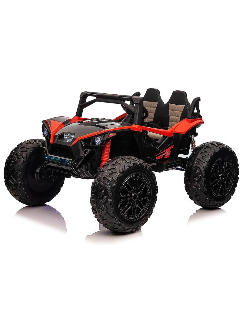 Lovely Baby - Lovely Baby Kids UTV Powered Riding Jeep, Ride on Car/Jeep For Kids with Remote control LB 2199EL - Red - Image 1