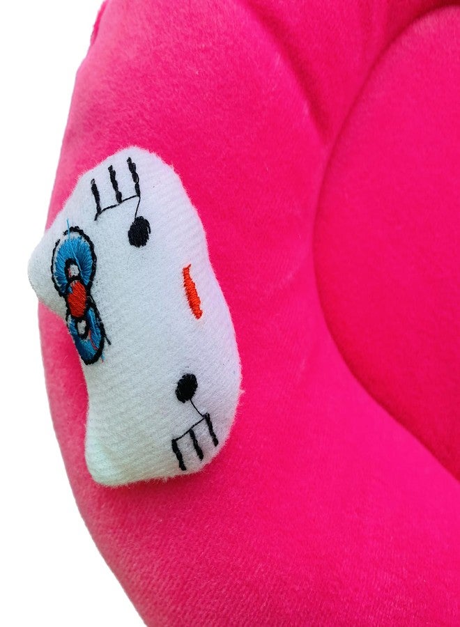 Ilsha® Pillow for New Born Baby, Ideal for Round Head Shaping Seed Pillow with Foam Cotton Cover for 0 to 12 Months Babies (Pink) - Image 4