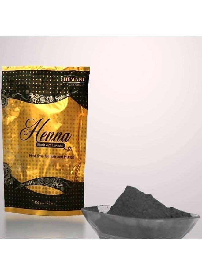 هيماني مسحوق حنا مع بخور أسود 150جرام - Image 1