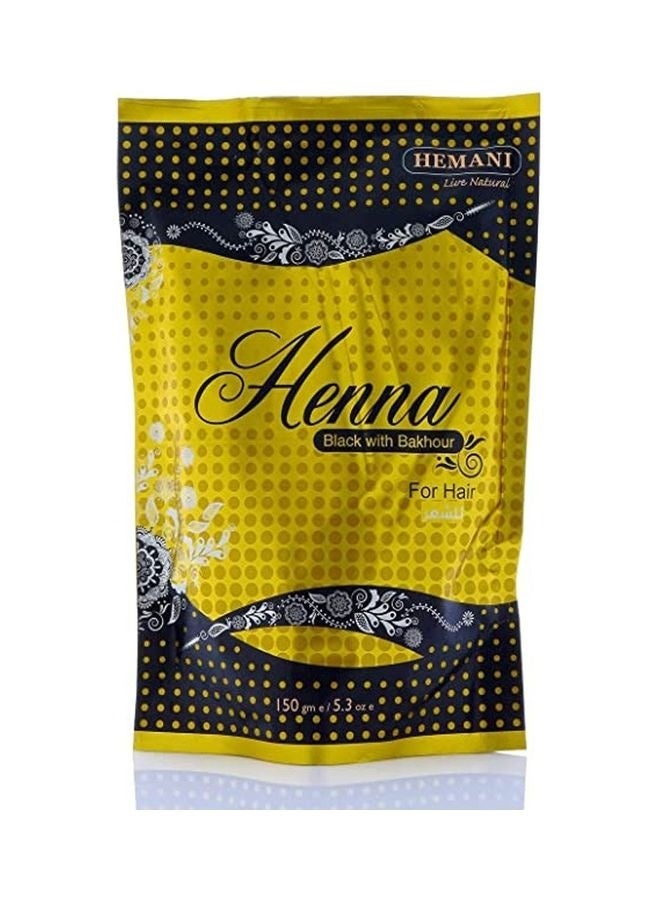 هيماني مسحوق حنا مع بخور أسود 150جرام - Image 2