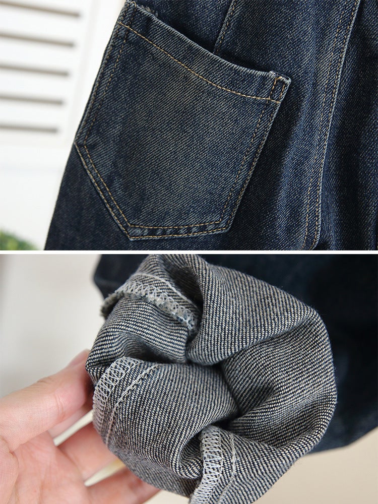 6127 Children'S Handsome Pants Boys Autumn Fried Street Jeans Fashionable Handsome Men'S Baby Trousers - Image 5