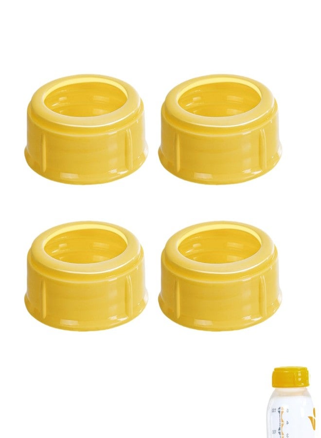 MaiTianna 4PCS Replacement Collar Rings for Medela Bottles 5oz & 8oz,Bottle Caps Compatible with Plastic & Glass Bottles | Mess Free No Leak or Spill, BPA Free（No Bottle） - Image 1