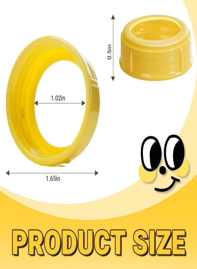 MaiTianna 4PCS Replacement Collar Rings for Medela Bottles 5oz & 8oz,Bottle Caps Compatible with Plastic & Glass Bottles | Mess Free No Leak or Spill, BPA Free（No Bottle） - Image 3