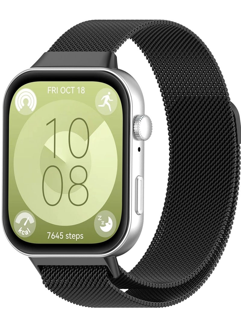 keloray Milanese Loop Band For Huawei Watch FIT 3 /Fit 4/Fit 4 Pro Strap smart Magnetic stainless steel correa for Huawei fit3 2024 NEWEST Accessories - Image 1