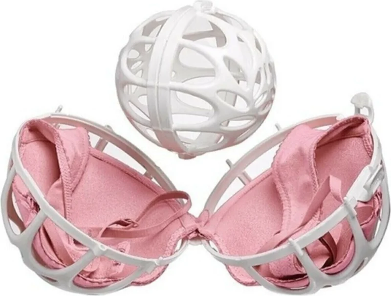 Royaleks 3 Pieces Plastic Bra Protector Washing Ball