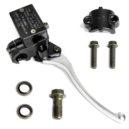 luxlead 7/8" Brake Master Cylinder Kit Handlebar Front Right Side Brake Lever Compatible with ATV Banshee Yamaha Grizzly Kodiak Raptor Timberwolf Wolverine YFZ450 - Image 1