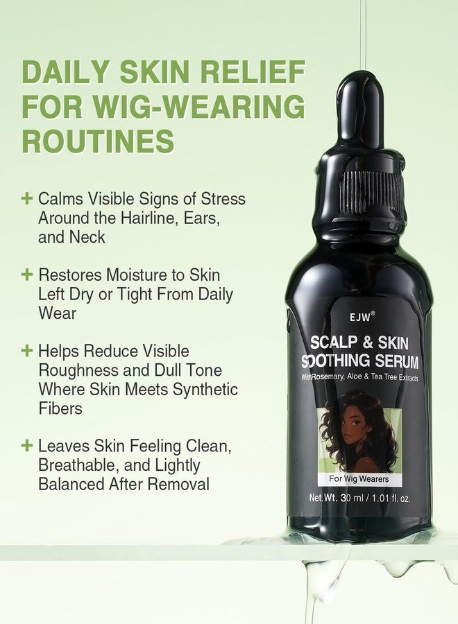 EJW Wig Wearers Soothing Serum – Comfort Scalp & Hairline, Hydrates Skin After Glue, Tape or Cap Wear, Soothes Pressure Marks Under Lace Fronts, Lightweight Refreshing with Hyaluronic Acid & Ceramides - Image 2