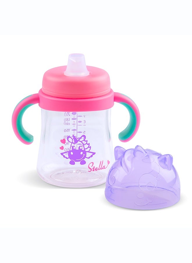 Playgro Stella Starter Spout Cup 4M+ – BPA-Free Baby Training Cup with Soft Spout, Easy-Grip Handles, Spill-Resistant Design for Infant Weaning & Self-Feeding - Image 5