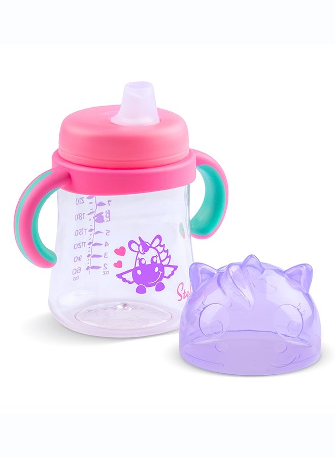 Playgro Stella Starter Spout Cup 4M+ – BPA-Free Baby Training Cup with Soft Spout, Easy-Grip Handles, Spill-Resistant Design for Infant Weaning & Self-Feeding - Image 4