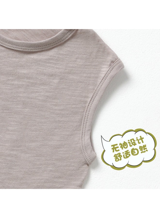 Doxiluka Baby Vests Summer Thin Sleeveless Tops Bamboo Cotton Tank Tops For Boys And Girls Breathable Undershirts - Image 4