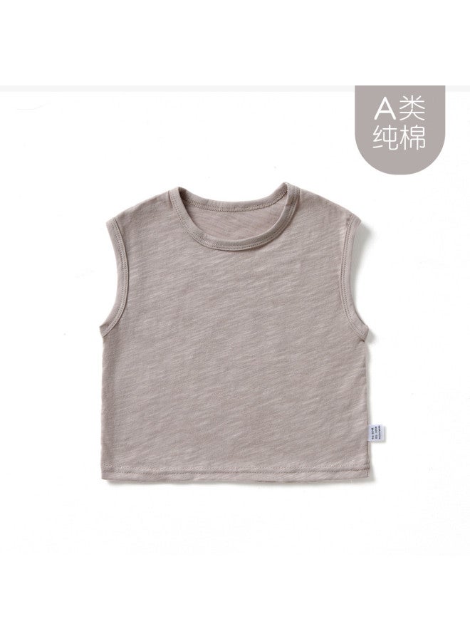 Doxiluka Baby Vests Summer Thin Sleeveless Tops Bamboo Cotton Tank Tops For Boys And Girls Breathable Undershirts - Image 2