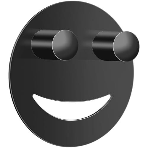 Yoshiky Stainless Steel Smiley Face Sponge Holder, Silver Sink Caddy Organizer Storage with Suction Cup for Kitchen, Kitchen Accessories Decor Scrubber-Black - Image 1