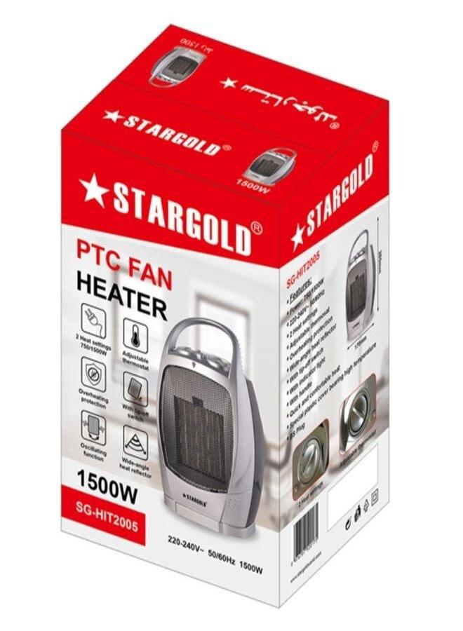 ستارجولد سخان غرفة كهربائي محمول بمروحة PTC بقوة 1500 واط  - Image 5