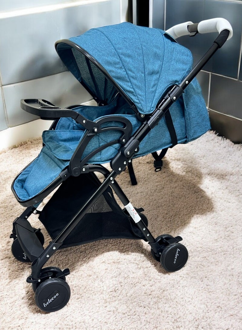 Belecoo Stroller A8 Flip Arm and dinning table with winter cover - Image 2