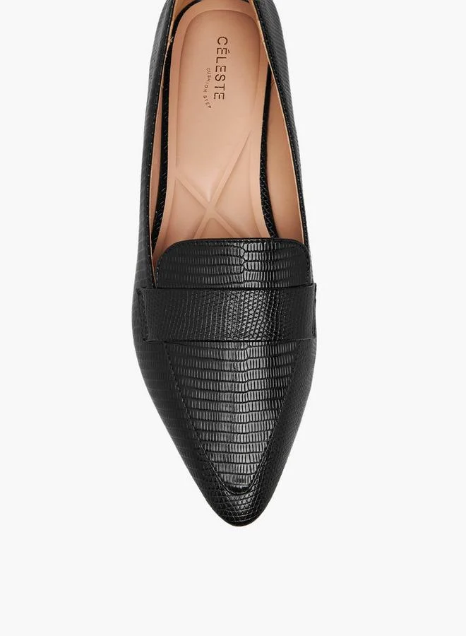 Celeste BLACK Women Pointed Toe Loafers for Women | Best Price UAE