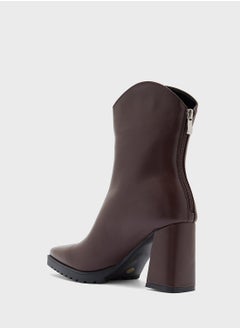 Ginger Chunky Sole Ankle Boots  - Image 3