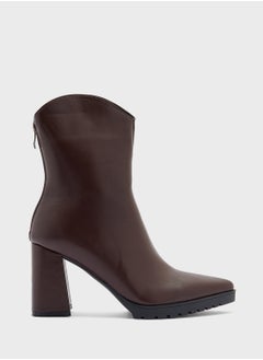 Ginger Chunky Sole Ankle Boots  - Image 1