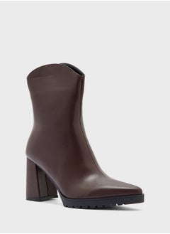 Ginger Chunky Sole Ankle Boots  - Image 2