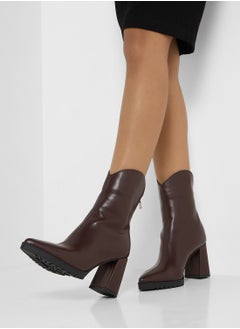 Ginger Chunky Sole Ankle Boots  - Image 5