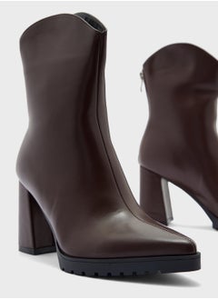 Ginger Chunky Sole Ankle Boots  - Image 4