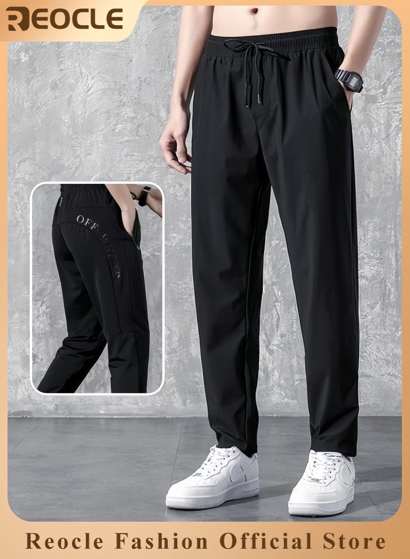 REOCLE Men's Lightweight Hiking Pants Breathable Quick Dry Fit Pants for Waterproof Camping Fishing Running Athletic Active Jogger Pant - Image 1