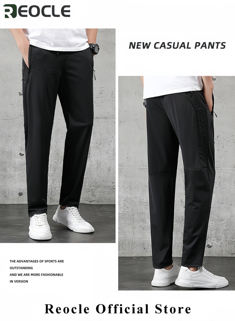 REOCLE Men's Lightweight Hiking Pants Breathable Quick Dry Fit Pants for Waterproof Camping Fishing Running Athletic Active Jogger Pant - Image 3