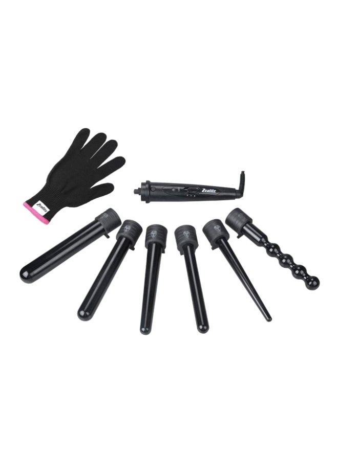 نيبمينينت 6-In-1 Curling Iron Set Black