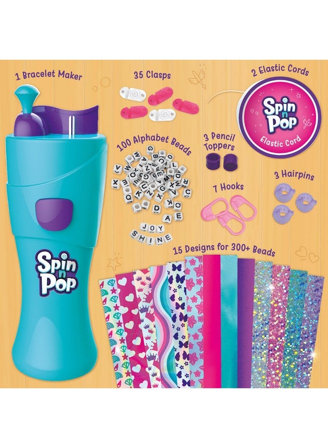 Imagimake Imagimake Spin n Pop Beads Studio: Bracelets Braids & More| Patented Electric Bracelet Maker| DIY for Kids Ages 8-12| Create 25+ Accessories| Jewellery Making Kit| Gift for Girls & Teens, Multicolor - Image 2