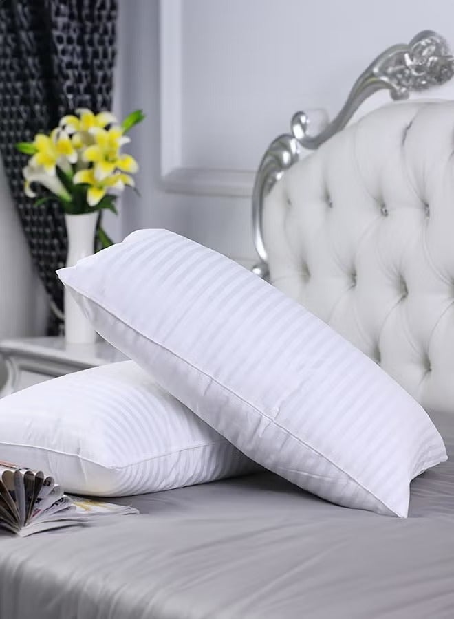 2-Bed Pillow For Sleeping Cotton White 50x75cm  - Image 3