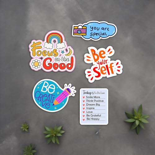 Deep Print Acrylic Self-Love Quotes-Affirmations Set of 5 Magnet || Waterproof - Image 4