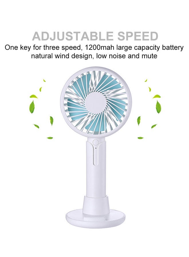 NIBEMINENT Mini Portable Hanheld Fan LZX90304735WH_K White - Image 2